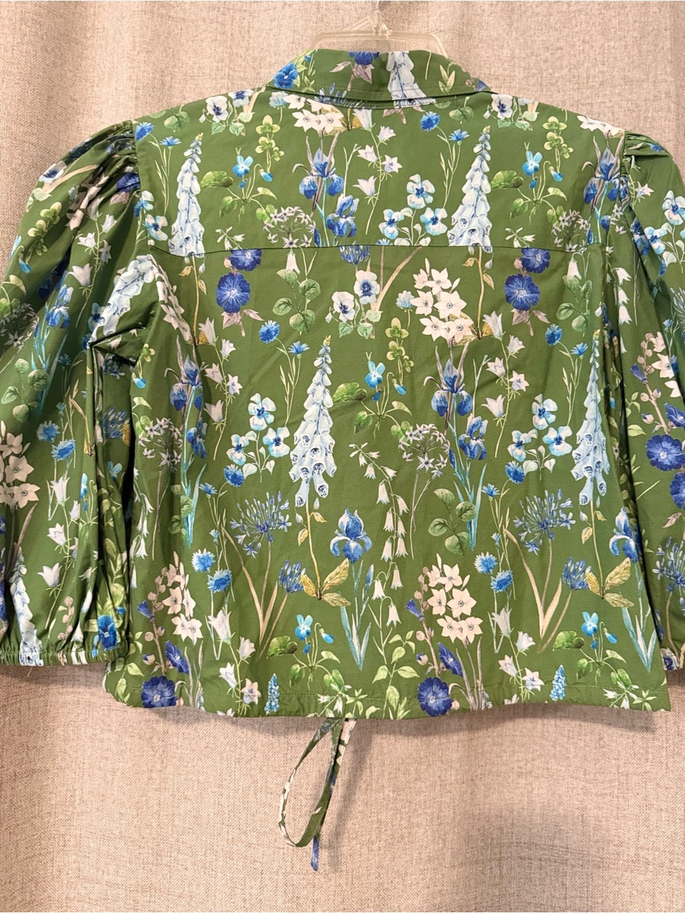 Olivia James Floral Tie Front Blouse | S - Picture 6 of 6